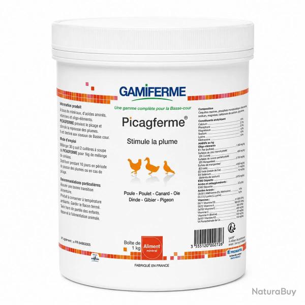 Picagferme, aliment min�ral volaille 1kg - GAMIFERME