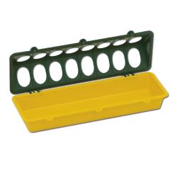 Mangeoire volaille plastique &agrave; trous 30cm