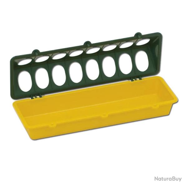 Mangeoire volaille plastique � trous 30cm