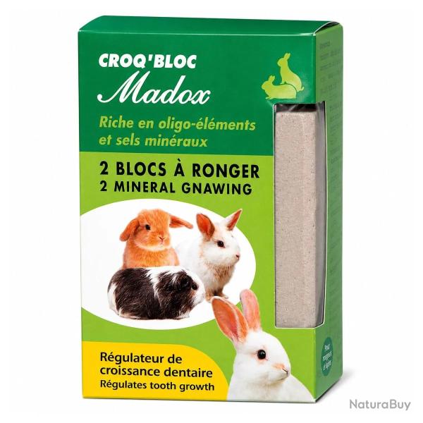Lot de 2 Croq'bloc Bloc � ronger lapins et rongeurs 200 g