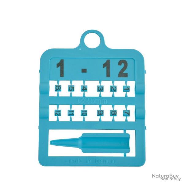 Bagues fendues �3mm num 1-12 rose (Taille 5)