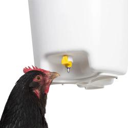 Abreuvoir seau 3 pipettes volailles 12L avec kit suspension