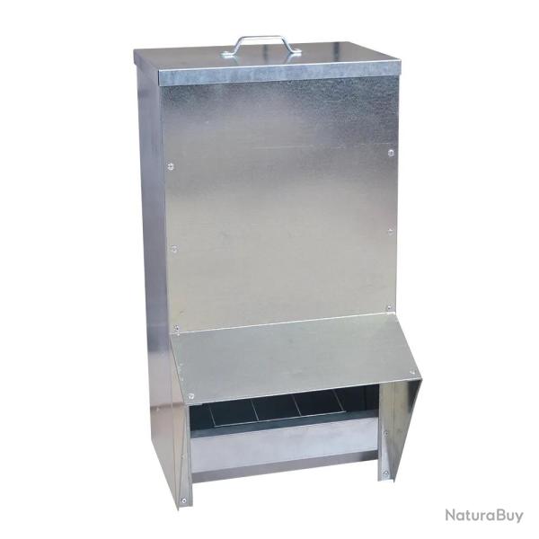 Mangeoire � tr�mie galvanis�e 30 Kg