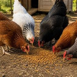 Alimentation volailles Larves souffl&eacute;es 1 Litre Hermetia Illucens