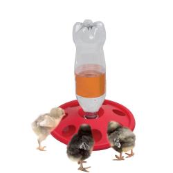 Abreuvoir porte bouteille pour poussins et cailles Diamètre 24 cm OLBA