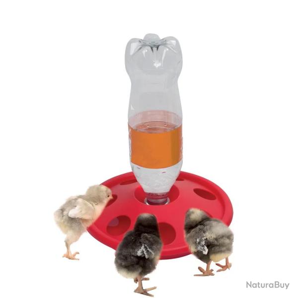 Abreuvoir porte bouteille pour poussins et cailles Diam�tre 24 cm OLBA