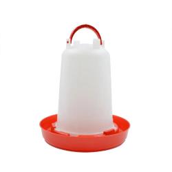 Abreuvoir plastique poule 1,5 L premium robuste avec poign&eacute;e