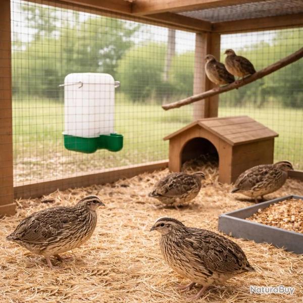 Abreuvoir de cage 1L poussins cailles ou oiseaux OLBA