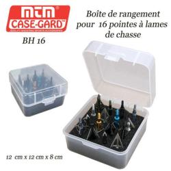 MTM Case-Gard Bo&icirc;te de rangement pour pointes &agrave; lames de chasse BH-16