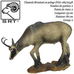 SRT TARGETS Cible 3D Chamois VSE broutant en mousse pour le tir &agrave; l'arc Pelage d'&eacute;t&eacute;