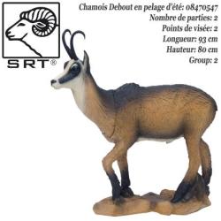 SRT TARGETS Cible 3D Chamois VSE debout en mousse pour le tir &agrave; l'arc Pelage d'&eacute;t&eacute;