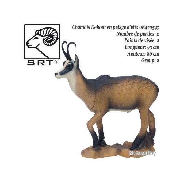 SRT TARGETS Cible 3D Chamois VSE debout en mousse pour le tir � l'arc Pelage d'�t�