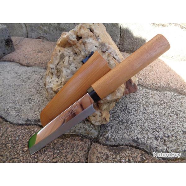 Couteau Kanetsune Fruit Knife ST-100 Kama-gata Acier 420J2 Manche Cerisier Made Japan KC076