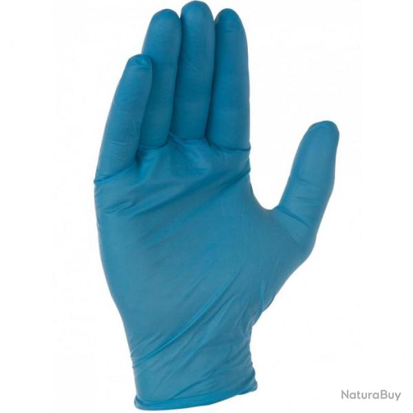 Gants jetables Nitrile bleu (boite de 100) SINGER 2XL