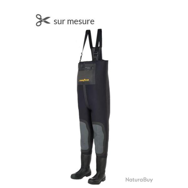 Waders techniques noprne avec bottes PVC Goodyear COMBINEO Noir