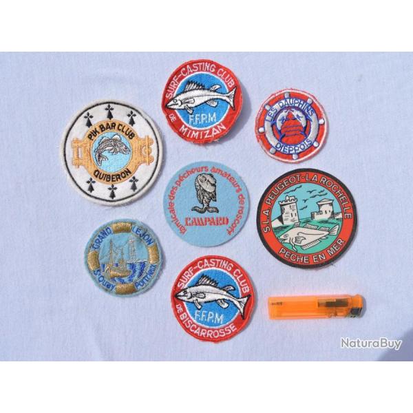 LOT 7 ANCIENS PATCH ASSOCIATIONS PECHE EN MER