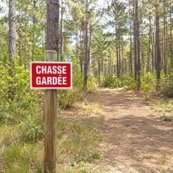 Panneau CHASSE GARD&Eacute;E Alu 30X20cm &agrave; l'unit&eacute;