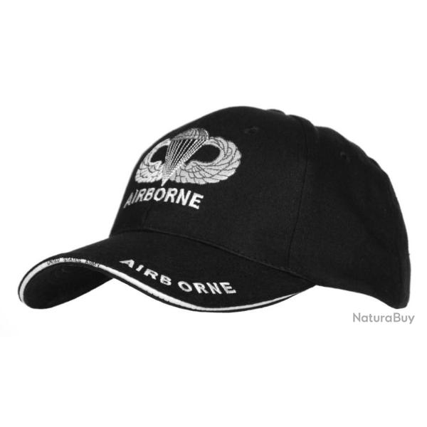 Casquette noire AIRBORNE " parachute " PARATROOPER JEEP CAP US VO MILITARIA US