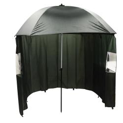 Ombrelle + auvent de p&ecirc;che Diam&egrave;tre 2m Hauteur 2m