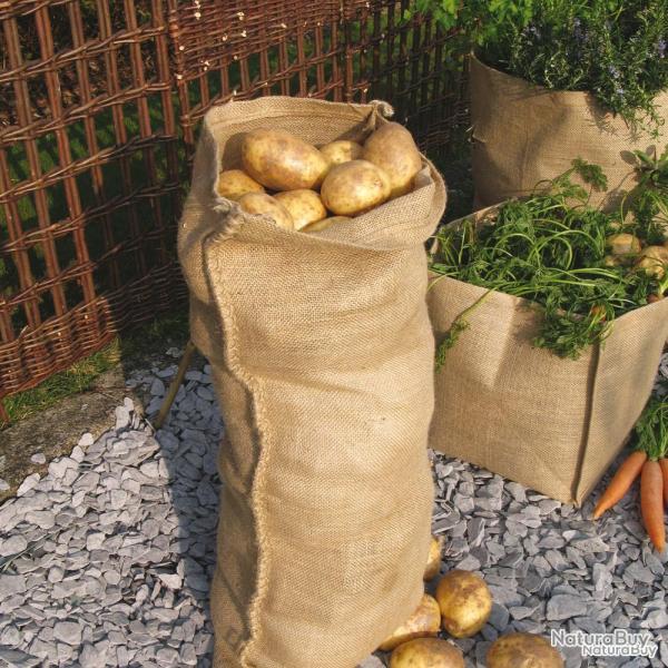 Sac  rcolte/hivernage en jute dim.60x100 cm