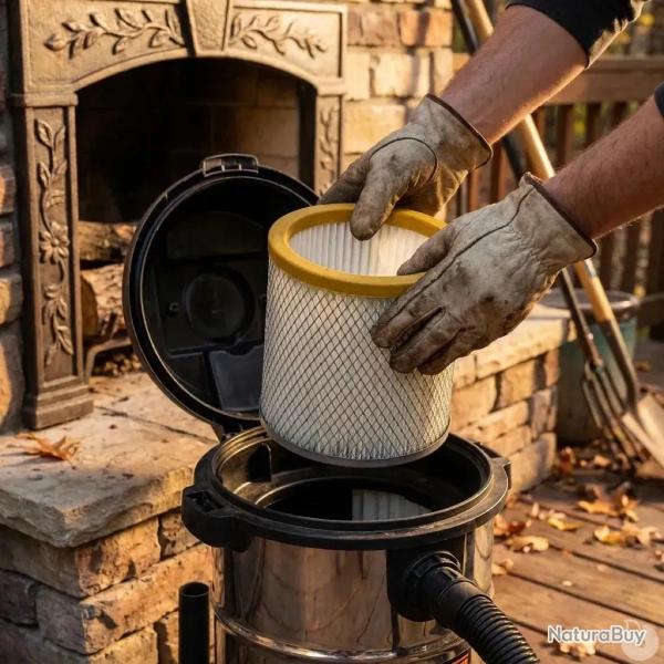 Filtre de rechange HEPA pour aspirateur � cendres