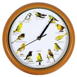 Horloge murale musicale 12 sons de oiseaux 24.5 cm