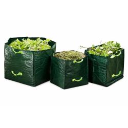 3 Sacs de jardin avec poign&eacute;es