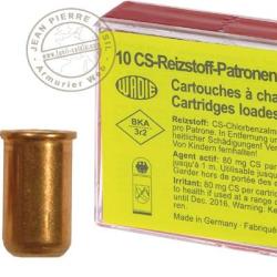 Cartouches 9mm Revolver &agrave; gaz CS / 10 cart.
