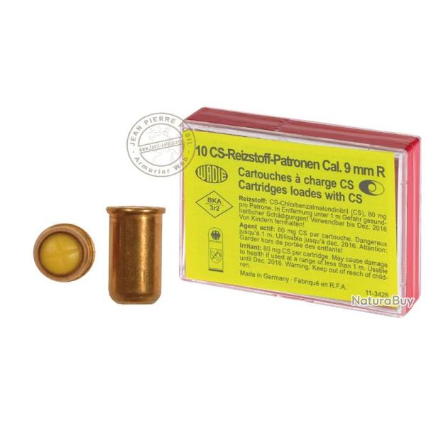 Cartouches 9mm Revolver  gaz CS / 10 cart.