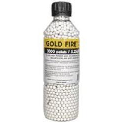 Bouteille 3000 billes Soft Air blanches - 0.25g