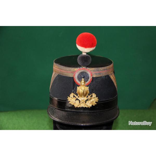SHAKO   OFFICIER   DU  GENIE  MODELE  1872  3 EME  REPUBLIQUE