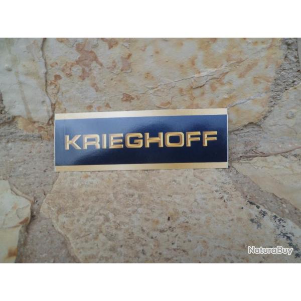 Magnifique autocollant Krieghoff bandeau