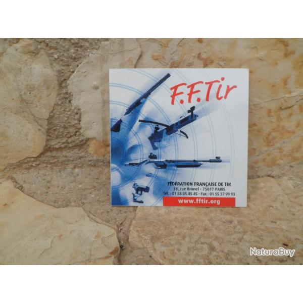 Magnifique autocollant F.F.TIR  ref 03
