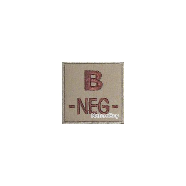 Patch "B-" groupe sanguin B n�gatif D�sert C15P-200626