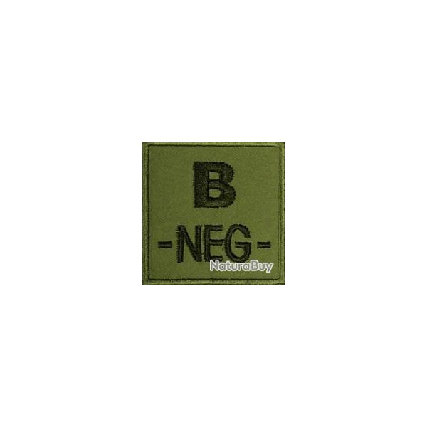 Patch "B-" groupe sanguin B n�gatif vert OD C15P-200873