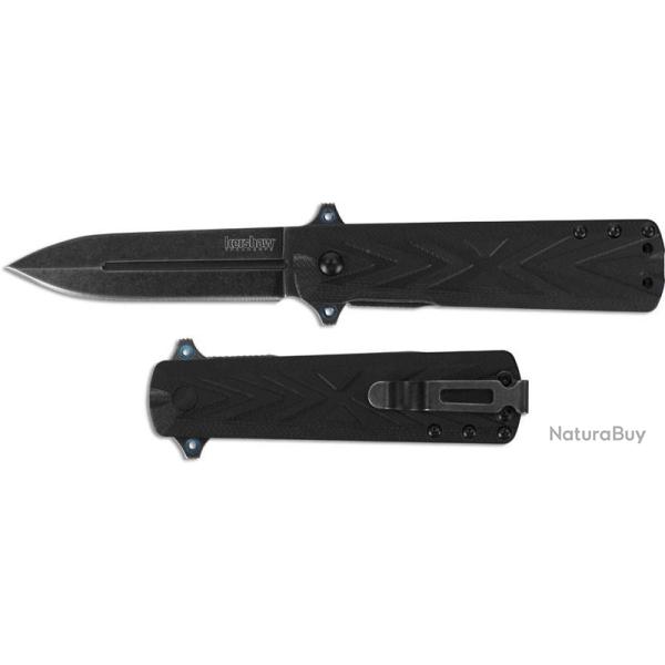 Couteau Kershaw Barstow A/O Lame Acier 8Cr13MoV Manche GFN Black Linerlock Clip KS3960