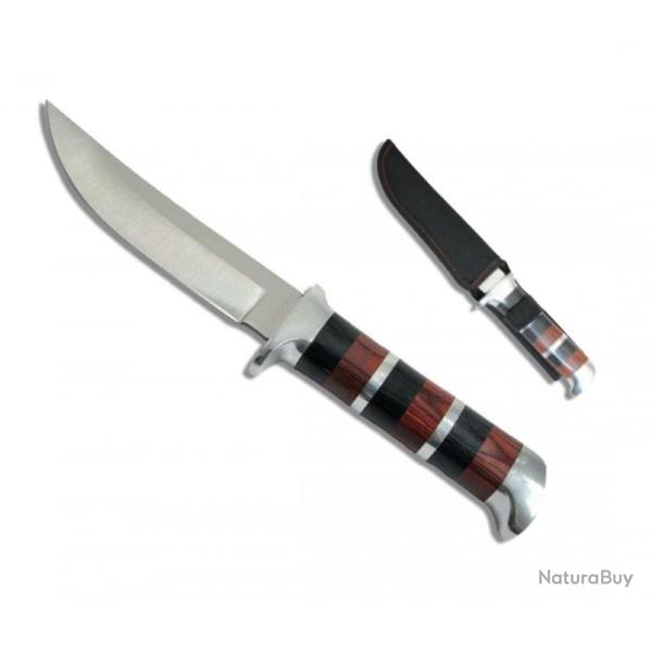 Couteau de chasse  de 26 cm  avec �tui en nylon