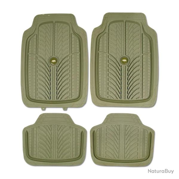 4 Tapis de protection pour voiture anti-glisse 70x50cm et 39x47cm