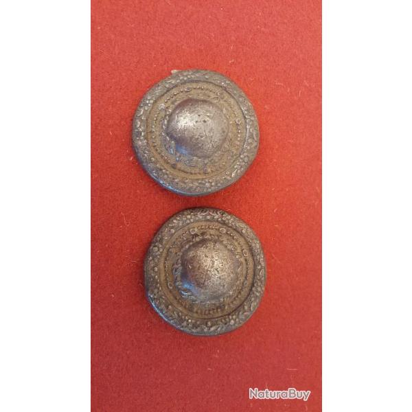 Mors de chevaux en plomb