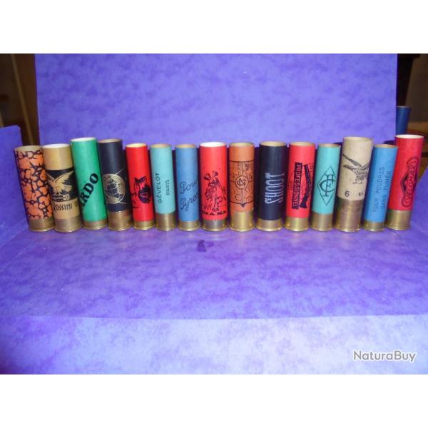 SUPERBE LOT DE 15 DOUILLES ANCIENNES JAMAIS CHARGEES  POUR COLLECTIONNEURS N�3