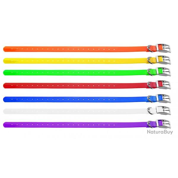 Collier pour chien Country en polyurthane blanc