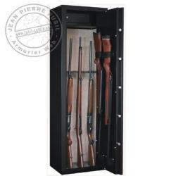 Armoire forte 8 armes &agrave; lunette + 2 dans la porte + coffre - INFAC Sentinel