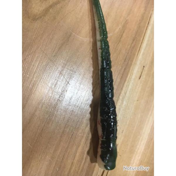 D�stockage 10 leurres lancon 12 cm vert