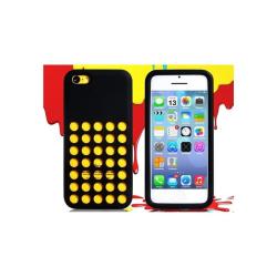 Coque Silicone pour iPhone 5C-Noir 20260729082458