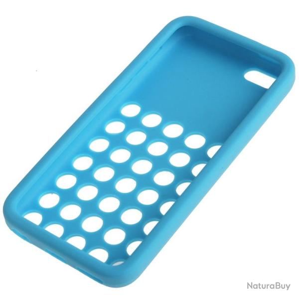 Coque Silicone pour iPhone 5C-Bleu 20260729082458