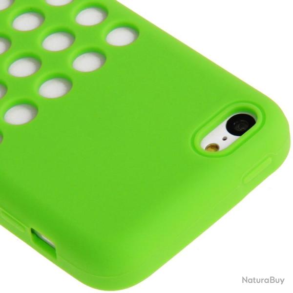 Coque Silicone pour iPhone 5C-Vert
