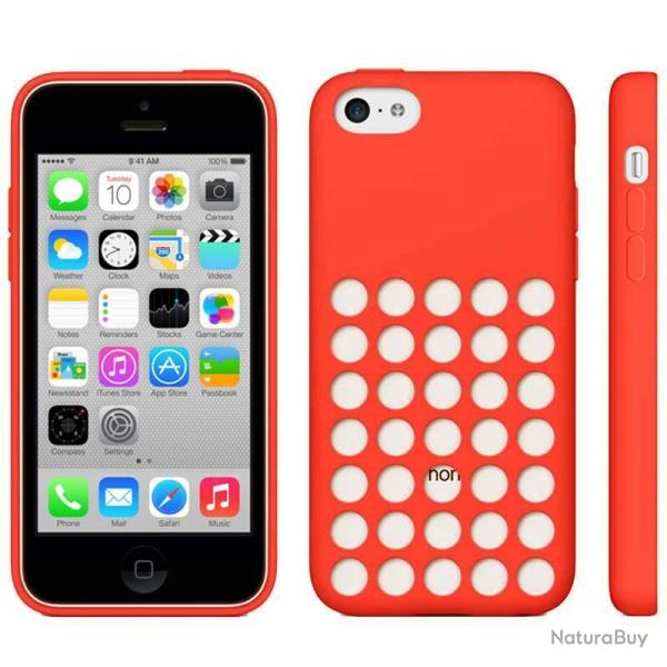Coque Silicone pour iPhone 5C-Orange 20260729082458
