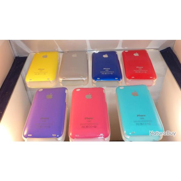 Coque Bumper pour iPhone 3G / 3GS, Couleur: Jaune, Modele: 6.Coque Case Colors