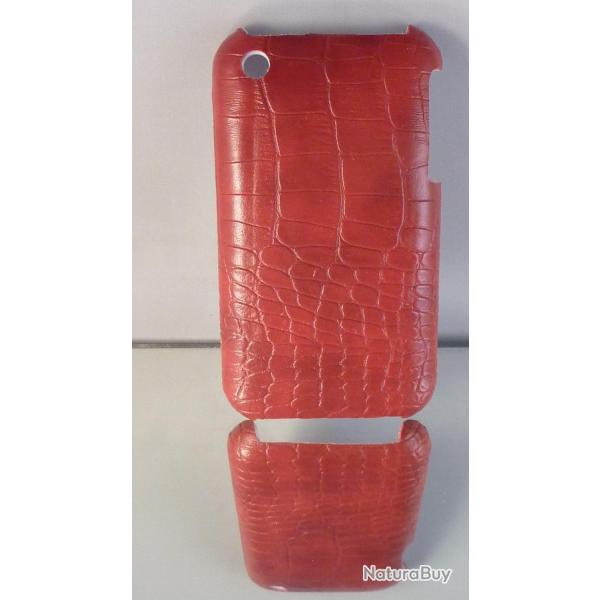 Coque Bumper pour iPhone 3G / 3GS, Couleur: Rouge, Modele: 3.Coque Croco