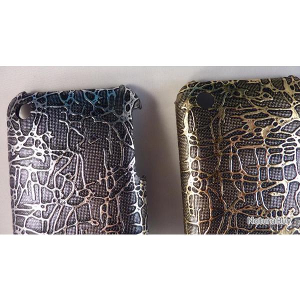 Coque Bumper pour iPhone 3G / 3GS, Couleur: Dore, Modele: 3.Coque Croco